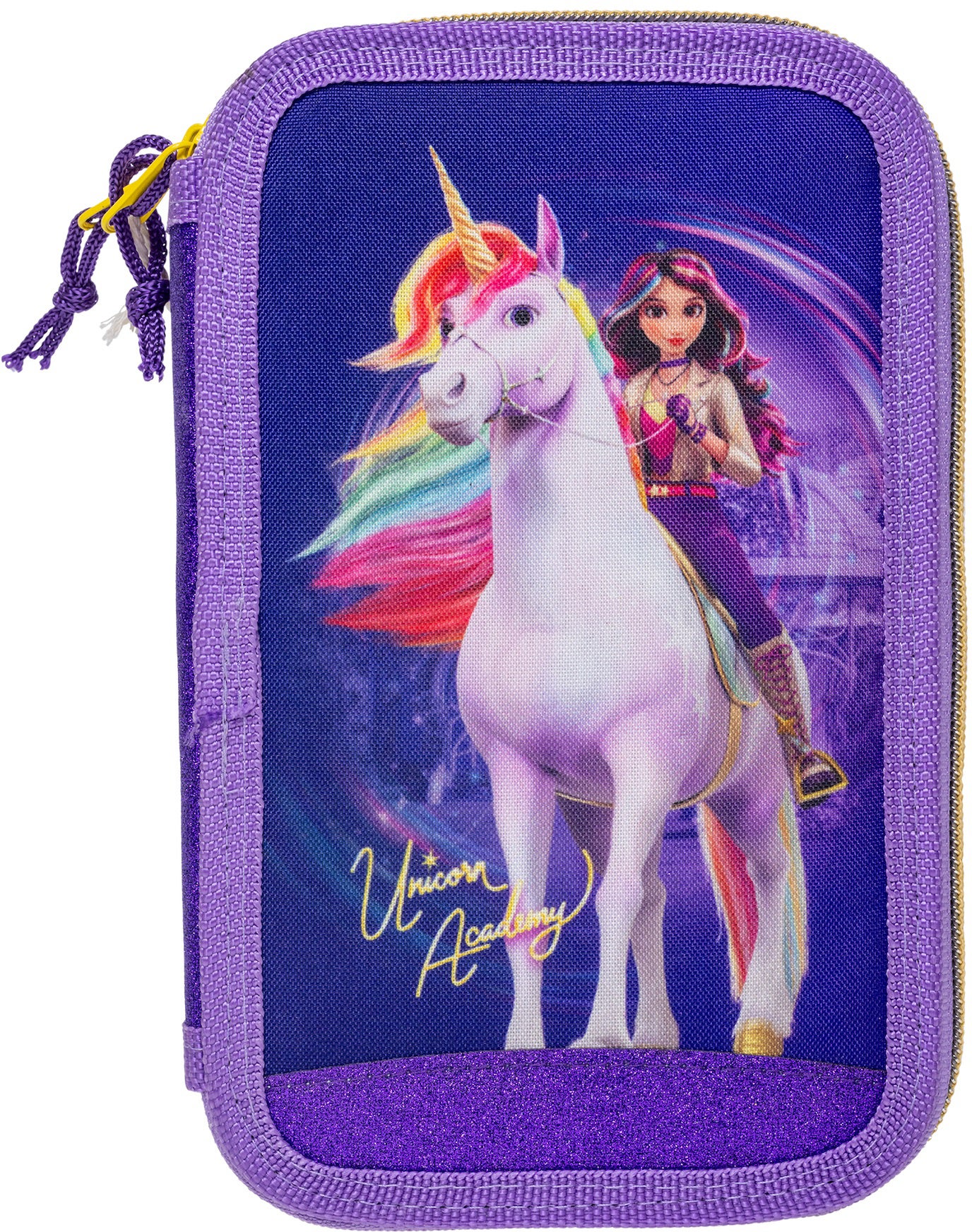 Unicorn Academy Doppel-Federmäppchen, Lila Unicorn Academy Doppel-Federmäppchen, Lila von Unicorn Academy