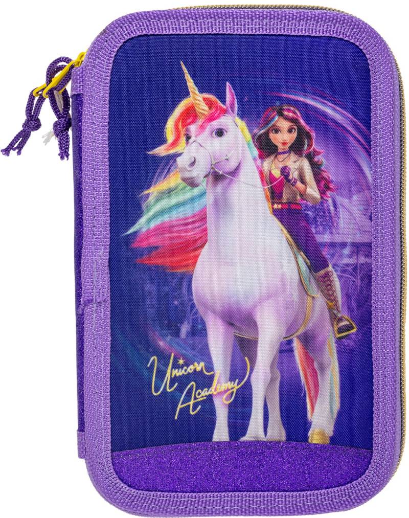 Unicorn Academy Doppel-Federmäppchen, Lila von Unicorn Academy
