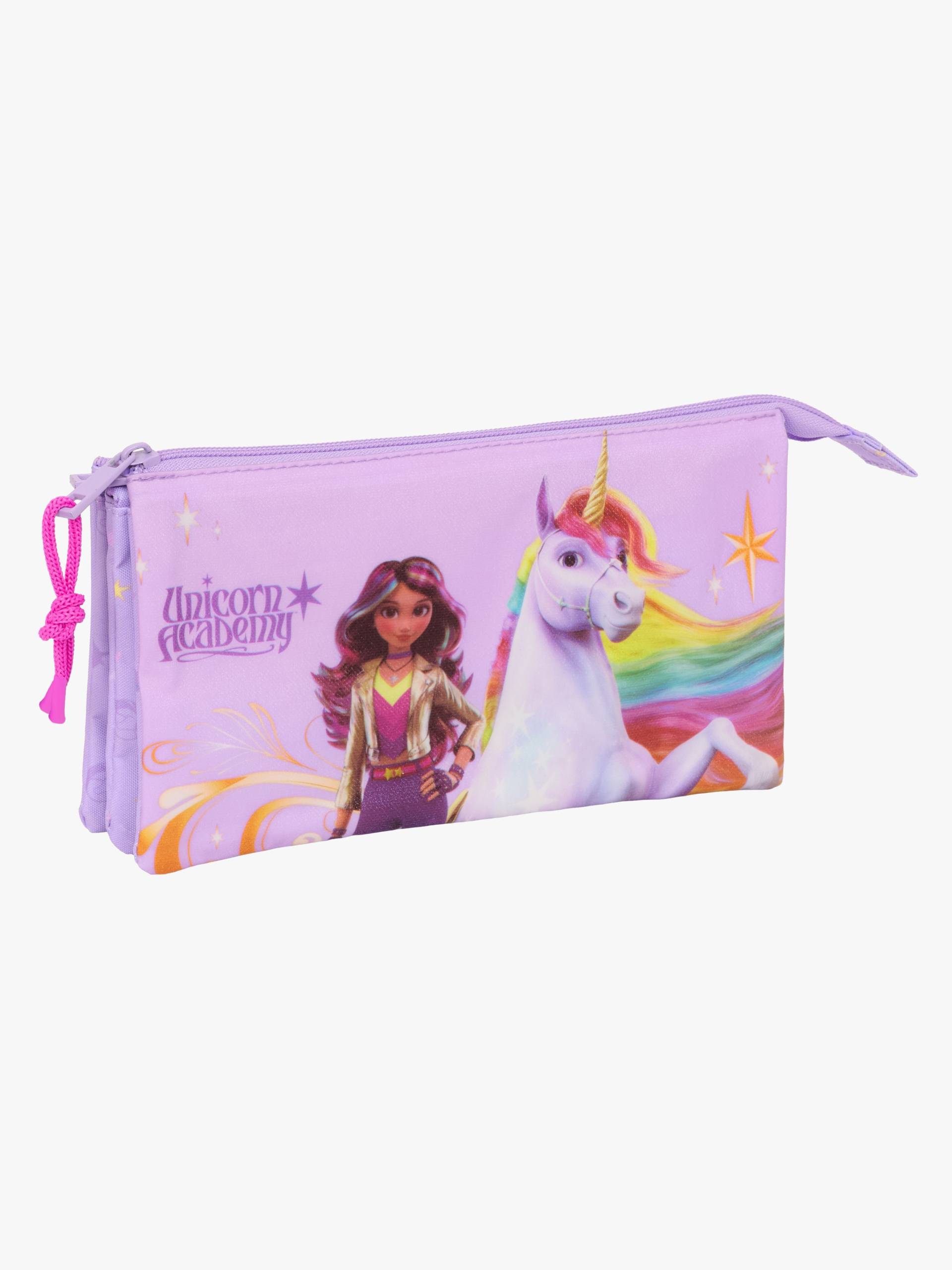 Unicorn Academy Dreifach-Federmäppchen, Lila Unicorn Academy Dreifach-Federmäppchen, Lila von Unicorn Academy