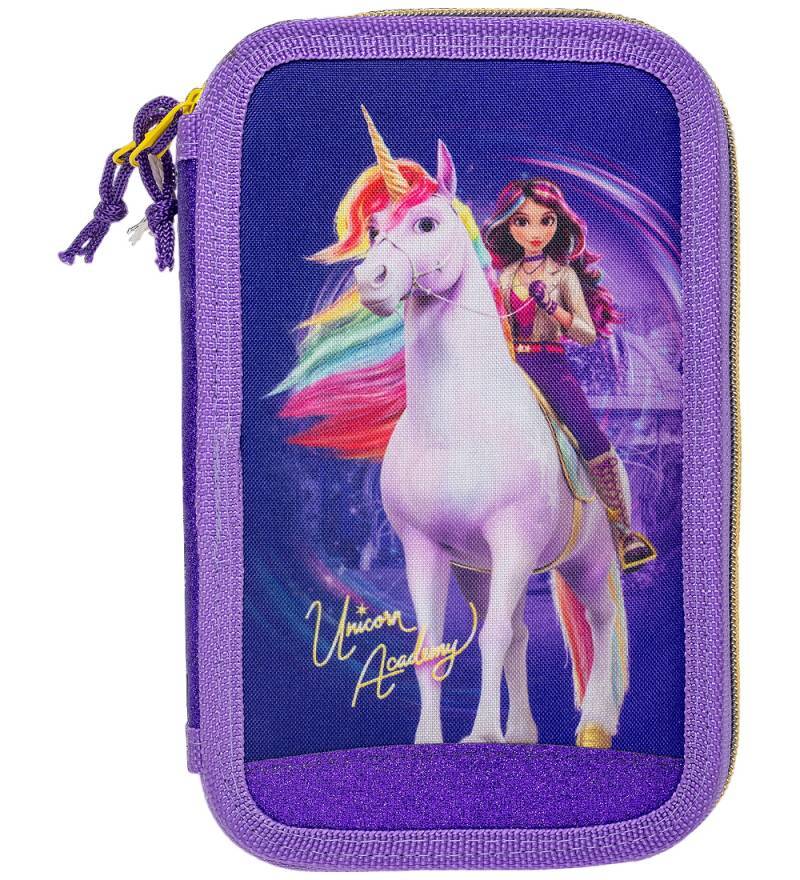 Unicorn Academy Federmäppchen m. Inhalt - Doppel - Lila/Glitter - Unicorn Academy - One Size - Federmäppchen Unicorn Academy Federmäppchen m. Inhalt - Doppel - Lila/Glitter - Unicorn Academy - One Size - Federmäppchen von Unicorn Academy