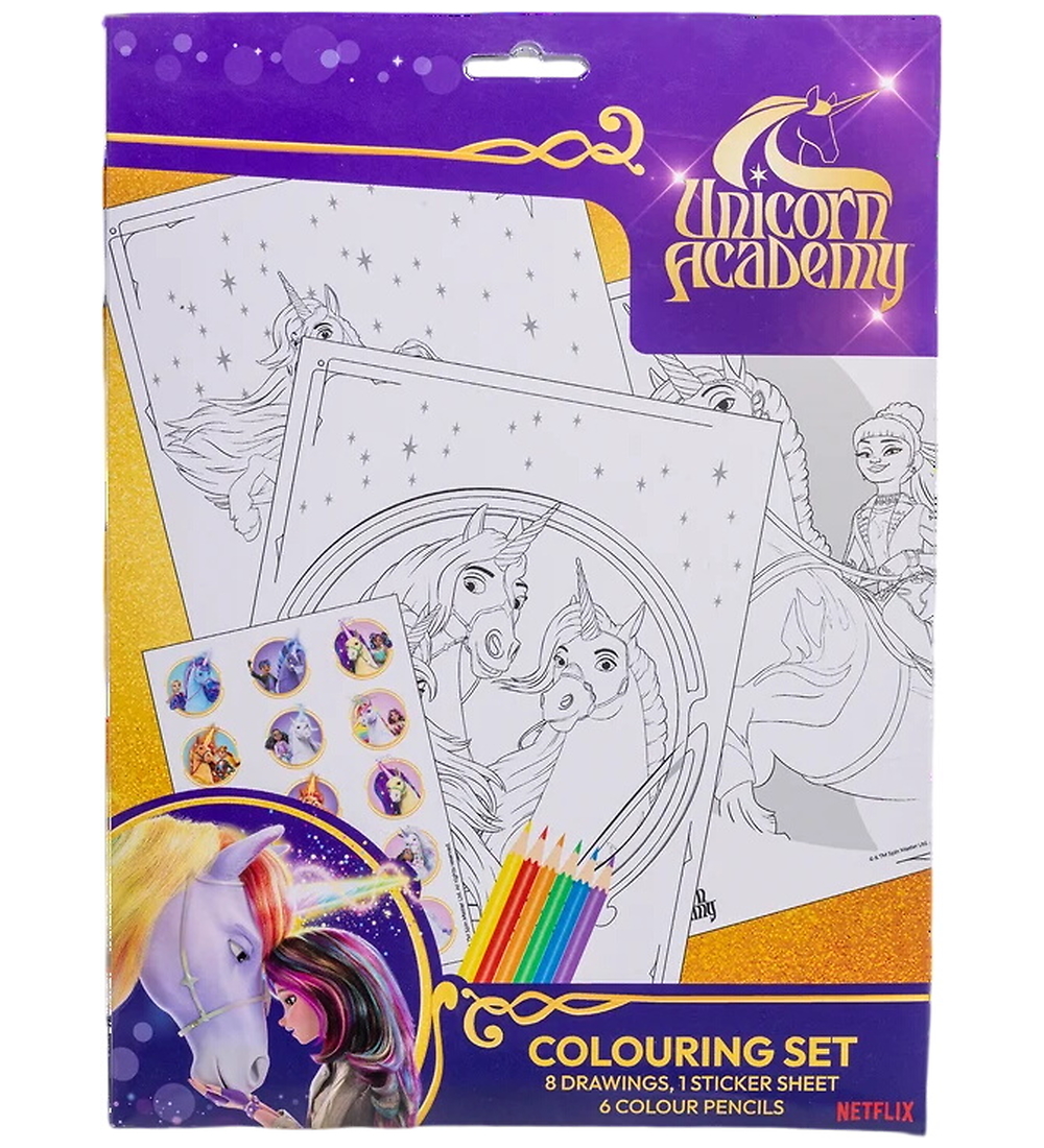 Unicorn Academy Malset m. Buntstifte - Unicorn Academy - One Size - Malbücher Unicorn Academy Malset m. Buntstifte - Unicorn Academy - One Size - Malbücher von Unicorn Academy