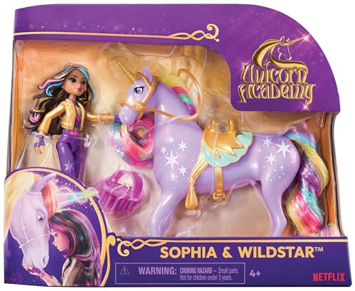 Unicorn Academy Reiterin und Einhorn Set - ca. 12 cm, zur beliebten Netflix-Serie, mit 2 Accessoires und Bürste für kreatives Rollenspiel, für Kinder ab 4 Jahren, sortierter Artikel ohne Vorauswahl Unicorn Academy Reiterin und Einhorn Set - ca. 12 cm, zur beliebten Netflix-Serie, mit 2 Accessoires und Bürste für kreatives Rollenspiel, für Kinder ab 4 Jahren, sortierter Artikel ohne Vorauswahl von Unicorn Academy
