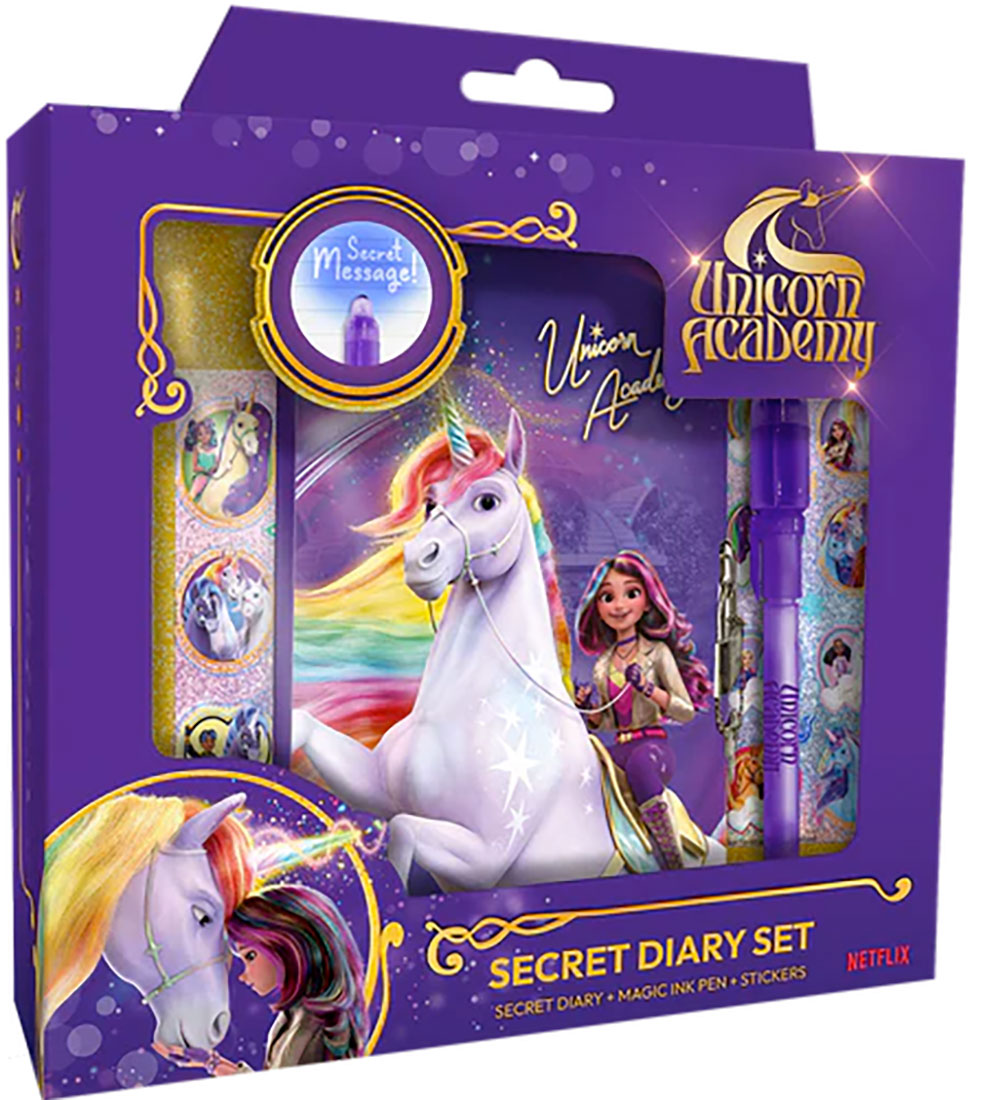 Unicorn Academy Tagebuch m. Lock & Magic Tintenstift - Unicorn Academy - One Size - Tagebücher Unicorn Academy Tagebuch m. Lock & Magic Tintenstift - Unicorn Academy - One Size - Tagebücher von Unicorn Academy
