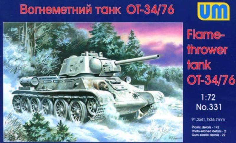 OT-34/76 Flamethrower Tank von Unimodels