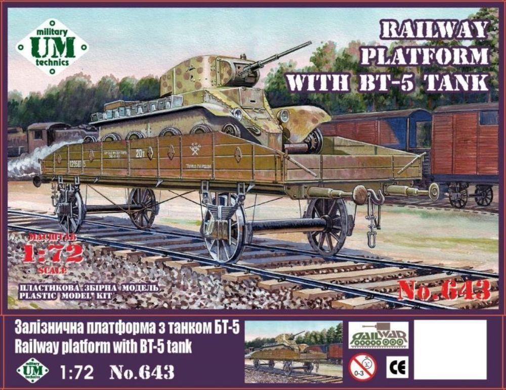Railway platform with BT-5 tank Railway platform with BT-5 tank von Unimodels