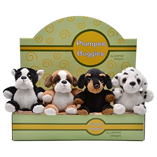 Unipak Plumpee Dalmatiner Hund Plüschfigur Spielzeug Kinder Kleinkind Baby Stofftier Spielzeug 12,7 cm Höhe von Unipak