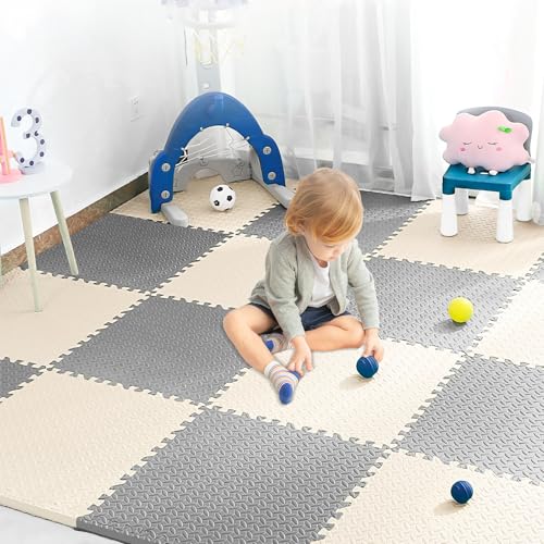 Unipampa Puzzlematte für Babys 20pcs, Spielmatte, Kinderspielteppich, Spielteppich für Baby, Puzzle Teppich, Abwaschbar Bodenschutzmatte, Pflegeleichte Baby Krabbelmatte, Weich rutschfest, 30x30cm Unipampa Puzzlematte für Babys 20pcs, Spielmatte, Kinderspielteppich, Spielteppich für Baby, Puzzle Teppich, Abwaschbar Bodenschutzmatte, Pflegeleichte Baby Krabbelmatte, Weich rutschfest, 30x30cm von Unipampa