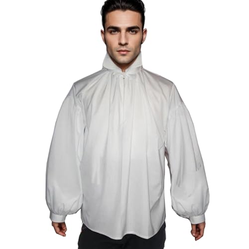 UniqKaliber Mittelalter Vampirhemd Viktorianische Gothic Bluse Piratenhemd Langarm Renaissance Kostüm UniqKaliber Mittelalter Vampirhemd Viktorianische Gothic Bluse Piratenhemd Langarm Renaissance Kostüm von UniqKaliber