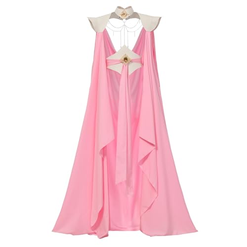 UniqKaliber Mittelalterlicher Elfen-K Cape für Frauen, langer Feen-K Cape mit Schulterfreiheit, Renaissance-Cosplay-Kostüm von UniqKaliber