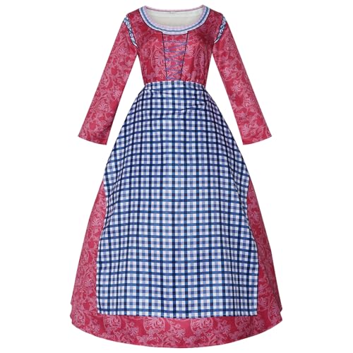 UniqKaliber Prinzessinnen-Cosplay-Kleid für Damen, mittelalterliches Dienstmädchen-Kostüm, Party, Halloween UniqKaliber Prinzessinnen-Cosplay-Kleid für Damen, mittelalterliches Dienstmädchen-Kostüm, Party, Halloween von UniqKaliber