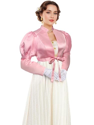 UniqKaliber Regency Spencer Jacke für Damen, hohe Taille, Bluse, Tops, viktorianisches Ballkleid UniqKaliber Regency Spencer Jacke für Damen, hohe Taille, Bluse, Tops, viktorianisches Ballkleid von UniqKaliber