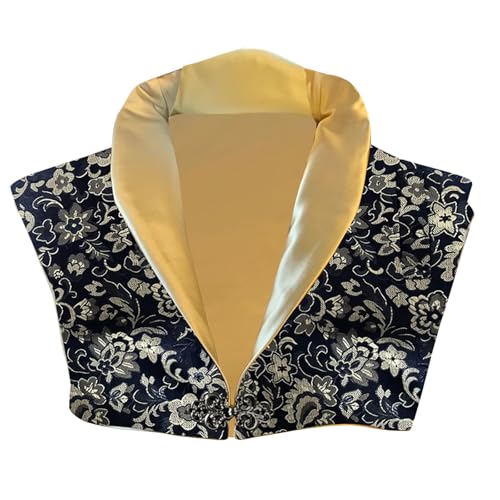 UniqKaliber Renaissance-Kleid für Damen, viktorianischer Retro-Stil, falscher Kragen, kurze Weste, Shrug UniqKaliber Renaissance-Kleid für Damen, viktorianischer Retro-Stil, falscher Kragen, kurze Weste, Shrug von UniqKaliber