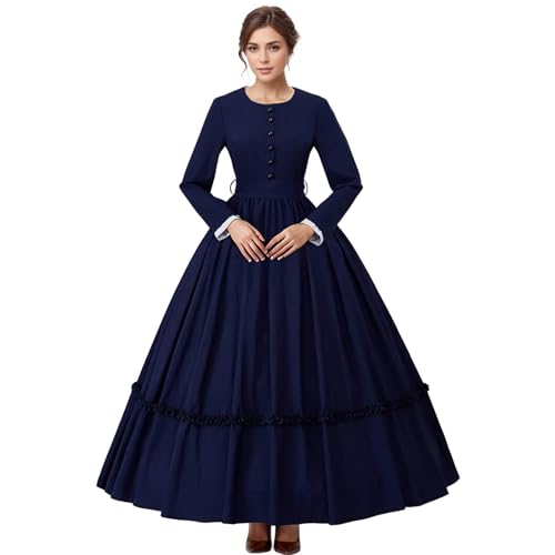 UniqKaliber Viktorianische Kleider für Damen, Bürgerkriegskleider, mittelalterliches Ballkleid, Halloween-Kostüm, Maskerade UniqKaliber Viktorianische Kleider für Damen, Bürgerkriegskleider, mittelalterliches Ballkleid, Halloween-Kostüm, Maskerade von UniqKaliber