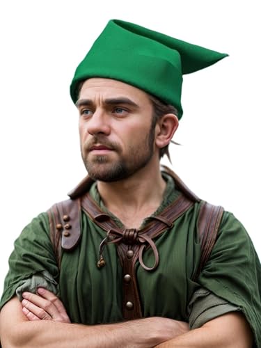UniqKaliber Zwergkostüm, Halloween-Kostüm, Elfenhüte, Zubehör für Erwachsene, Geschichtenbuch-Charakter, Cosplay, Weihnachten von UniqKaliber