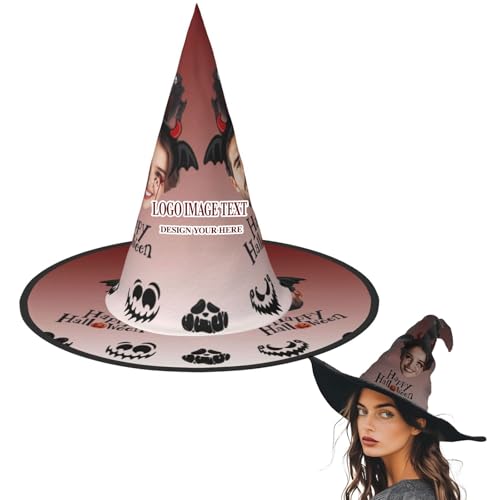 Uniqora Custom Witch Hat Wicked, Personalisierte Frauen Halloween Hexenhut, für Party Maskerade Cosplay Kostüm Zubehör, Maskerade Stil Breite Krempe Gandalf Halloween Uniqora Custom Witch Hat Wicked, Personalisierte Frauen Halloween Hexenhut, für Party Maskerade Cosplay Kostüm Zubehör, Maskerade Stil Breite Krempe Gandalf Halloween von Uniqora