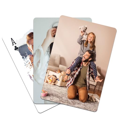 Uniqora Individuelle Foto-Spielkarten, personalisierte Spielkarten mit Foto, individuelles Geschenk für Hochzeit, Party, Weihnachten, Drucken Sie Ihren Text, Design oder Bilder Uniqora Individuelle Foto-Spielkarten, personalisierte Spielkarten mit Foto, individuelles Geschenk für Hochzeit, Party, Weihnachten, Drucken Sie Ihren Text, Design oder Bilder von Uniqora