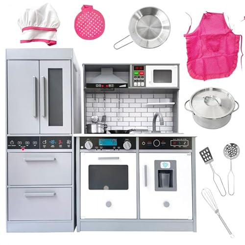 Unique Nature Kinderküche Holz 100x30x93 cm – Moderne Spielküche ab 3 Jahren mit Zubehör, Kühlschrank, Spüle, Ofen & Mikrowelle – große stabile Holzküche für Mädchen & Jungen Unique Nature Kinderküche Holz 100x30x93 cm – Moderne Spielküche ab 3 Jahren mit Zubehör, Kühlschrank, Spüle, Ofen & Mikrowelle – große stabile Holzküche für Mädchen & Jungen von Unique Nature