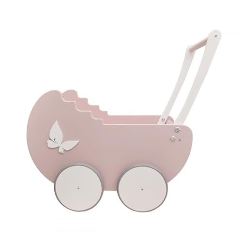 Unique Nature Puppenwagen Holz rosa Ivy 45x25x43,5 cm – Stabiler Holzpuppenwagen ab 3 Jahren mit Schmetterlingsdetail, pädagogisch & sicheres Kinderspielzeug Unique Nature Puppenwagen Holz rosa Ivy 45x25x43,5 cm – Stabiler Holzpuppenwagen ab 3 Jahren mit Schmetterlingsdetail, pädagogisch & sicheres Kinderspielzeug von Unique Nature