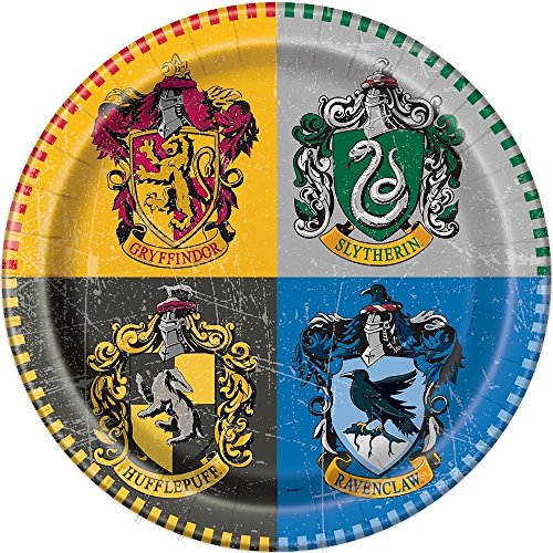 Pappteller - 23 cm - Harry Potter Party - Packung mit 8 Stück von Unique