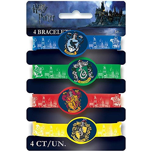 Partygeschenke - Harry-Potter-Silikon-Armbänder - 4er-Pack von Unique
