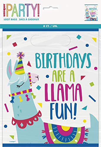Partytaschen - Lama-Geburtstagsfeier - 8er-Pack von Unique