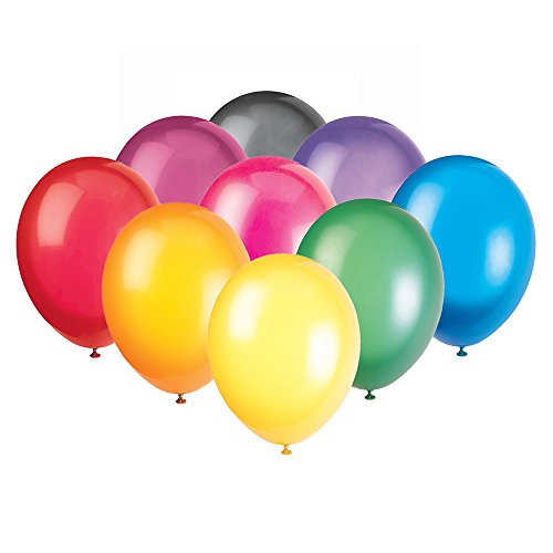 Latex-Party-Luftballons - 30 cm - Verschiedene Kräftigen Farben - Packung mit 50 Stück von Unique Party