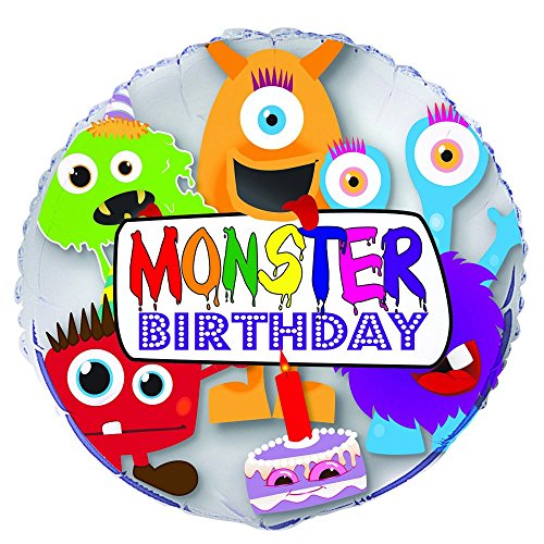 UNIQUE PARTY Wilder Geburtstag Monster, Geburtstagsballon 18-inch UNIQUE PARTY Wilder Geburtstag Monster, Geburtstagsballon 18-inch von Unique Party