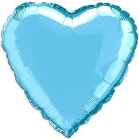 Folienballon als Herz blau, 35 cm Folienballon als Herz blau, 35 cm von Unique Party