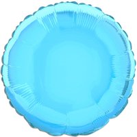 Folienballon rund hellblau, 35cm, einfarbig, ideal zum Beschriften Folienballon rund hellblau, 35cm, einfarbig, ideal zum Beschriften von Unique Party