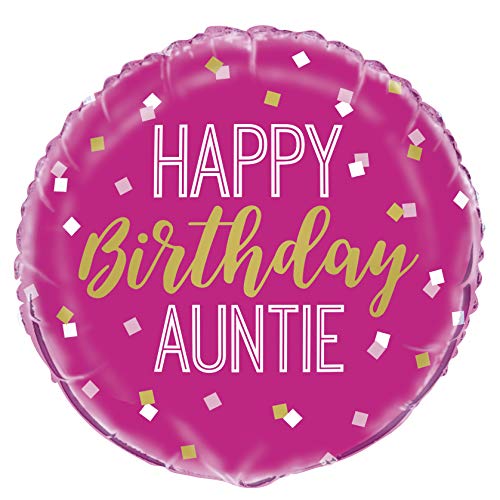 Unique Party 54039 54002 Folienballon Happy Birthday Auntie, 45,7 cm, Multi, Large Unique Party 54039 54002 Folienballon Happy Birthday Auntie, 45,7 cm, Multi, Large von Unique Party