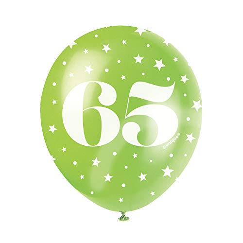 Unique Party 56100 Number Ballons, gelb, Age 65 Unique Party 56100 Number Ballons, gelb, Age 65 von Unique Party