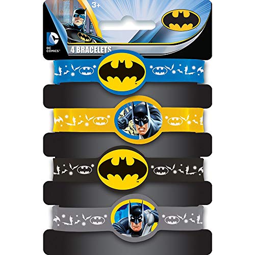 Unique Batman-Armbänder Lizenzartikel 4 Stück bunt Unique Batman-Armbänder Lizenzartikel 4 Stück bunt von Unique Party