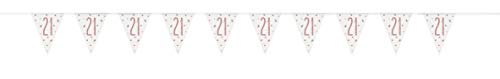 21. Geburtstags-Wimpelbanner - 2,74 m - Glitzer-Roségold-Geburtstag 21. Geburtstags-Wimpelbanner - 2,74 m - Glitzer-Roségold-Geburtstag von Unique