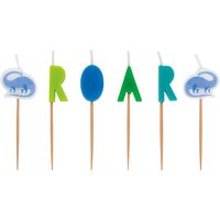 Dinosaurier Tortenkerzen "ROAR", 6er Pack, 6,5cm x 2cm Dinosaurier Tortenkerzen "ROAR", 6er Pack, 6,5cm x 2cm von Unique