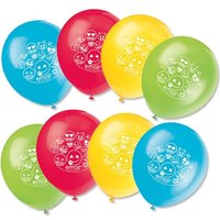Emoji Rainbow Fun Luftballons, 8 Stk, 30,4cm Emoji Rainbow Fun Luftballons, 8 Stk, 30,4cm von Unique