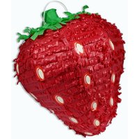 Erdbeer-Pinata, fruchtiges Spiele-Erlebnis z.B. für Gartenparty, 37cm von Unique