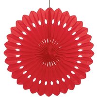 Fächerblume rot, 40cm, mit langem Klebepad und Schnur zum Befestigen von Unique