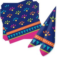 "Fiesta"-Papierservietten im mexikanischen Look, 33 cm, 20 Stück von Unique