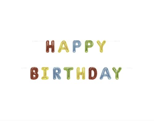 Geburtstagsbuchstaben-Banner - 2,74 m - "Happy Birthday" - 2er-Satz Geburtstagsbuchstaben-Banner - 2,74 m - "Happy Birthday" - 2er-Satz von Unique