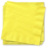 Gelbe Servietten 33 cm, einfarbige Papierservietten, 2-lagig, 20 Stück von Unique