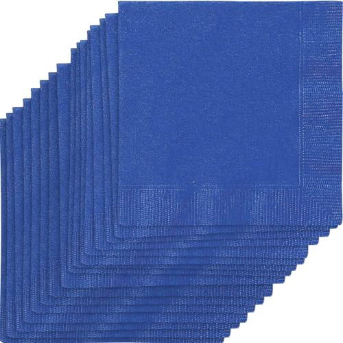 Papierservietten - 13 cm - Königsblau - Packung mit 20 Stück von Unique