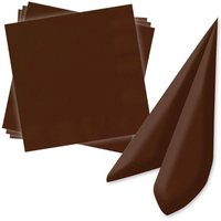 Papierservietten in Braun, 20 Stück Partyservietten, zweilagig, 33 cm von Unique