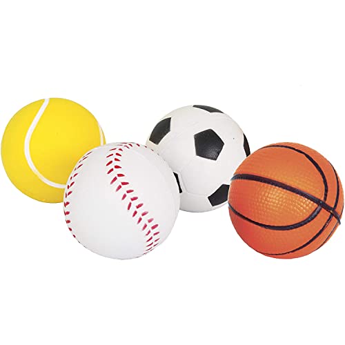 Partygeschenke - Schaumstoff-Sportbälle - 4er-Pack Partygeschenke - Schaumstoff-Sportbälle - 4er-Pack von Unique