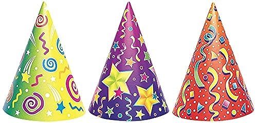 Partyhüte - Verschiedene Designs - 6er-Pack Partyhüte - Verschiedene Designs - 6er-Pack von Unique