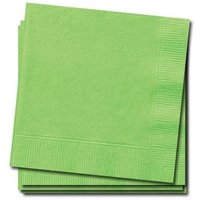 Servietten grasgrün 20 Stück kleine Papierservietten für Tischdeko, 25cm von Unique