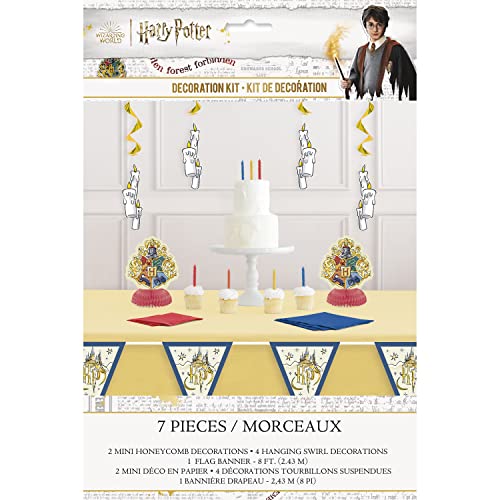 Unique 23569 Harry Potter Party Dekorationsset – 7er-Set, Multicolour von Unique