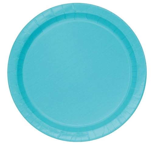 Unique 46854EU Umweltfreundliche Pappteller-18 cm-Blaugrün Farbe-Packung mit 8 Stück, Teal, 18 Centimeters Unique 46854EU Umweltfreundliche Pappteller-18 cm-Blaugrün Farbe-Packung mit 8 Stück, Teal, 18 Centimeters von Unique