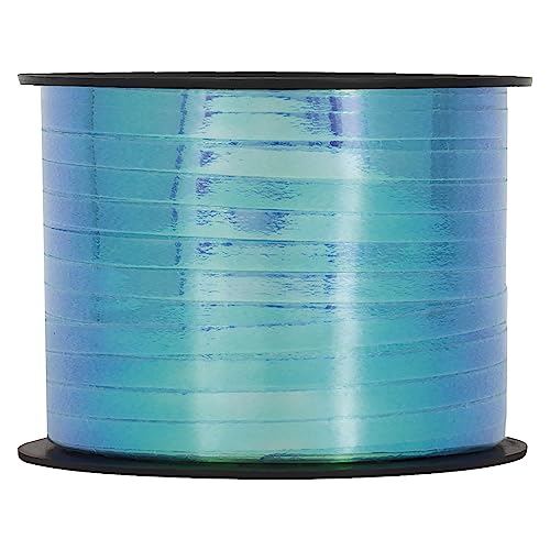 Unique 48634 - Geschenkband – 228 m – Blau Schillernde Farbe – 1 Stück (1 Packung) von Unique