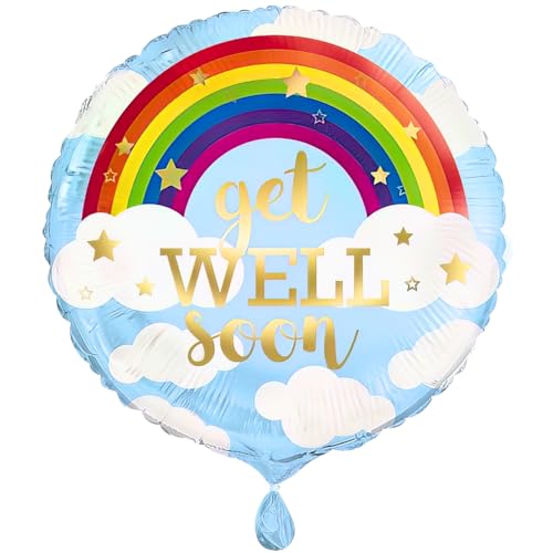 Unique 53753 Folienballon Gute Besserung Ballon, 45 cm, Regenbogen-Design, Mehrfarbig Unique 53753 Folienballon Gute Besserung Ballon, 45 cm, Regenbogen-Design, Mehrfarbig von Unique