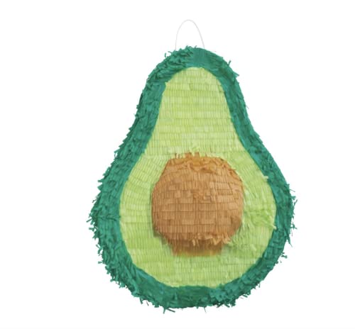 Unique Avocado-3D-Piñata (38 cm x 50 cm) – handgefertigtes Papier-Fiesta-Zubehör – perfekt für Geburtstage, Feiern und lustige Avo-Liebhaber vereinen, 1 Stück von Unique